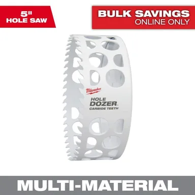Milwaukee 49-56-0748, accessory: 5 in. Carbide Hole Dozer Saw