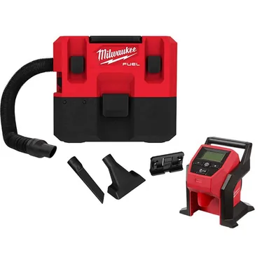 Milwaukee 0960-20-2475-20, bundle: M12 FUEL 12-Volt Lithium-Ion Cordless 1.6 Gal. Wet/Dry Shop Vacuum with M12 Compact Inflator (2-Tool)