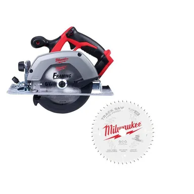 Milwaukee 2630-20-48-40-0627, bundle: M18 18V Lithium-Ion Cordless 6-1/2 in. Circular Saw (Tool-Only) & 6-1/2 in Blade