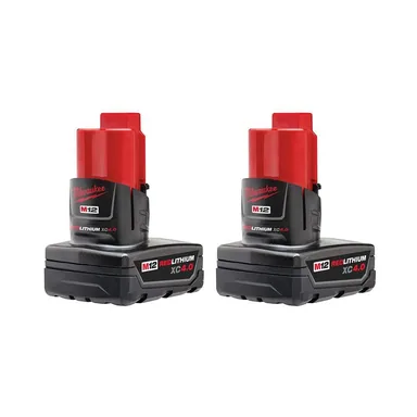 Milwaukee 48-11-2442, accessory: M12 12-Volt Lithium-Ion XC Extended Capacity 4.0 Ah Battery Pack (2-Pack)