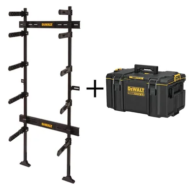 DeWalt DWST08260W08300, accessory: TOUGHSYSTEM 25-1/2 in. Workshop Racking Storage System and TOUGHSYSTEM 2.0 22 in. Medium Tool Box