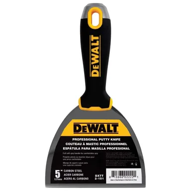 DeWalt DXTT-2-151, unpowered: 5 in. Carbon Steel Joint Knife with Soft Grip Handle