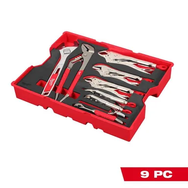 Milwaukee 48-22-0160, unpowered: Pliers & Wrench Set with Tray for PACKOUT Drawers (9-Piece)