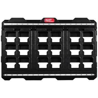 Milwaukee 48-22-8497, accessory: 20 in. x 30.75 in. Wall Plate in Black (photograph from the Home Depot listing)