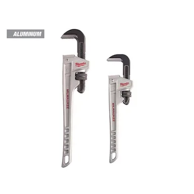 Milwaukee 48-22-7218-48-22-7212, bundle: 18 in. and 12 in. Aluminum Pipe Wrench Set (2-Piece)
