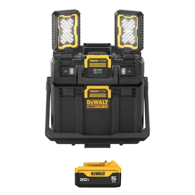DeWalt DWST08060WCB205, accessory: Toughsystem 2.0 20V Light-Box Tool Organizer with 20V MAX Premium Lithium-Ion 5. 0Ah Battery Pack