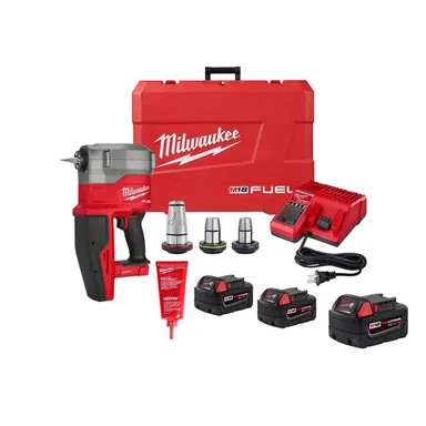 Milwaukee 2932-22XC-48-11-1850, bundle: M18 Fuel 18-Volt Lithium-Ion Brushless Cordless 1/2 in. - 2 in. Expansion Tool Kit, with 3-Heads, 3-Batteries