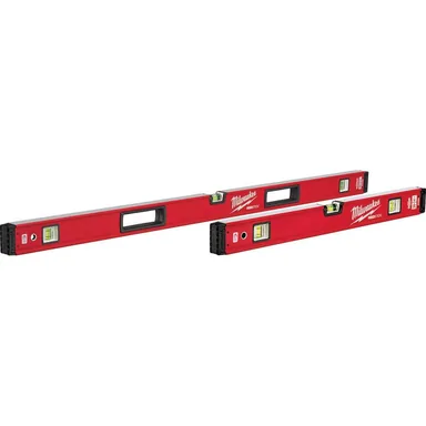 Milwaukee MLBXSM48, unpowered: 24 in./48 in. REDSTICK Magnetic Box Level Set