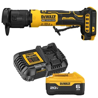 DeWalt DCG430BWDCB206C, bundle: Atomic 20-Volt MAX Lithium-Ion Cordless Brushless 3 in. Cut-Off Tool with 20-Volt MAX 6.0 Ah Battery and Charger