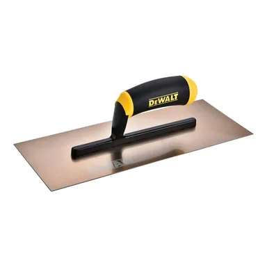 DeWalt DXTT-3-770, unpowered: 13 in. x 5 in. Gold Stainless Steel Stucco Finishing Trowel