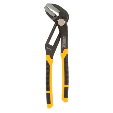 DeWalt DWHT74427, accessory: 10 in. Straight Jaw Pushlock Plier (photograph from the Home Depot listing)