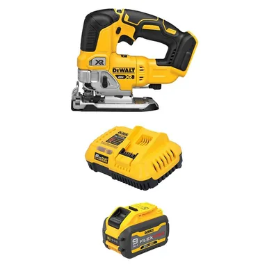 DeWalt DCS334BWDCB609C, bundle: 20V MAX XR Lithium-Ion Cordless Brushless Jigsaw with 20V/60V MAX FLEXVOLT 9. 0Ah Battery and Charger