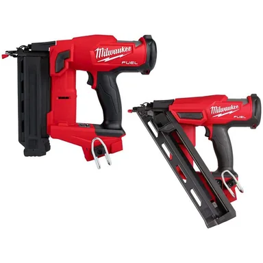 Milwaukee 2746-20-2839-20, bundle: M18 FUEL Brushless Cordless 18-Gauge Brad Nailer w/M18 FUEL Brushless Cordless 15-Gauge Angled Finish Nailer