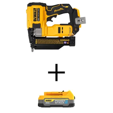 DeWalt DCN623BWBP034, bundle: ATOMIC 20V MAX Lithium Ion Cordless 23 Gauge Pin Nailer with 20V MAX POWERSTACK Compact Battery