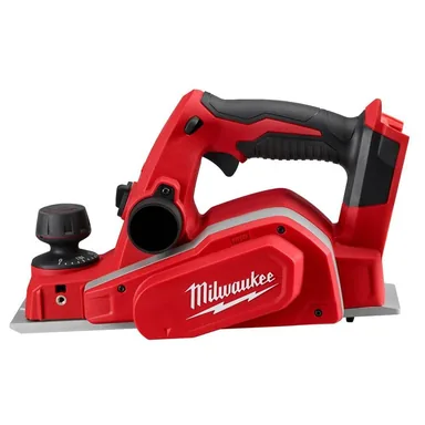Milwaukee 2623-20, bare tool: M18 18V Lithium-Ion Cordless 3-1/4 in. Planer (Tool-Only) (photograph from the Home Depot listing)
