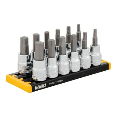 DeWalt DWMT17002, accessory: 3/8 in. Drive SAE and Metric Hex Socket Set (12-Piece)