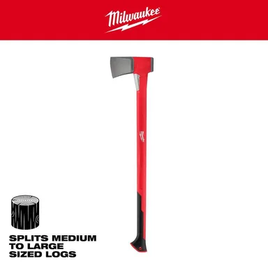 Milwaukee 48-22-9063, accessory: 6.5 lb. Splitting Axe with 36 in. Handle and Stainless Steel Overstrike Protection