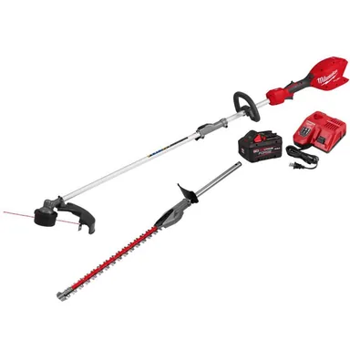 Milwaukee 3016-21ST-49-16-2796, bundle: M18 FUEL 18V 16 in. Brushless Cordless Battery Powered QUIK-LOK String Trimmer 8.0 Ah Kit w/ Hedge Trimmer Attachment