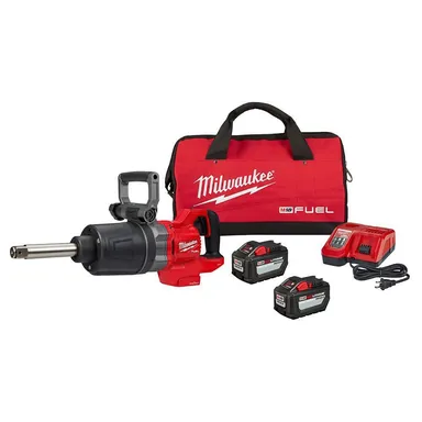 Milwaukee 2869-22HD, kit: M18 FUEL 18V Lithium-Ion Brushless Cordless 1 in. Impact Wrench Extended Reach D-Handle Kit w/Two 12.0 Ah Batteries (photograph from the Home Depot listing)