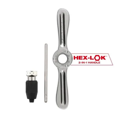 Milwaukee 49-57-5003, accessory: Hex-LOK 2-in-1 Threading Handle & Tap Collet (photograph from the Home Depot listing)