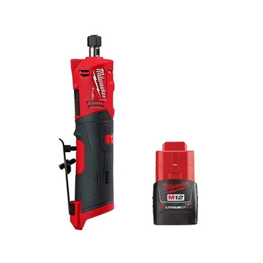 Milwaukee 2486-20-48-11-2420, bundle: M12 Fuel 12-Volt Lithium-Ion Brushless Cordless 1/4 in. Straight Die Grinder with M12 2.0 Ah Battery