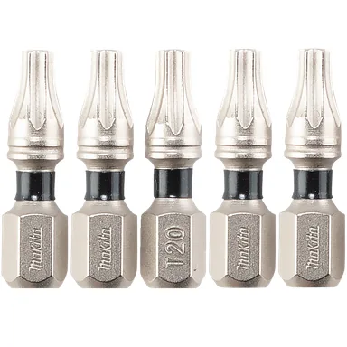 Makita E-00620, accessory: Makita E-00620 Impact XPS T20 Torx 1" Insert Bit, 5/pk