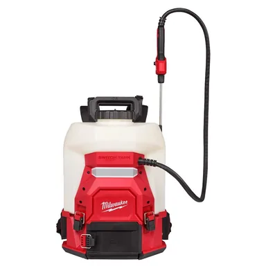Milwaukee 3019-20PS, bare tool: M18 18V 4 Gal. Cordless Battery Powered Backpack Pesticide Sprayer w/Switch Tank Interchangeable Capability (Tool-Only) (photograph from the Home Depot listing)