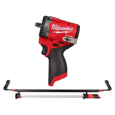Milwaukee 2562-20-2125-20, bundle: M12 FUEL 12V Lithium-Ion Brushless Cordless Stubby 3/8 in. Impact Wrench with M12 LED Underhood Light (Tool-Only)