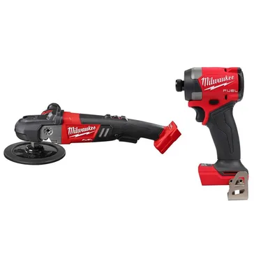 Milwaukee 2738-20-2953-20, bundle: M18 FUEL 18V Lithium-Ion Brushless Cordless 7 in. Variable Speed Polisher w/ Impact Driver