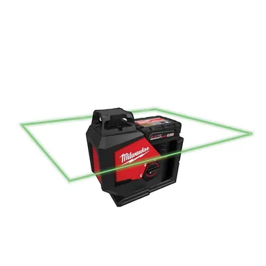 Milwaukee 3631-21, kit: M12 12-Volt Lithium-Ion Cordless Green 360-Degree Single Plane Laser Level Kit