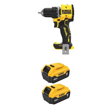 DeWalt DCD794BWCB205-2, bundle: ATOMIC 20-Volt MAX Lithium-Ion Brushless Cordless 1/2 in. Drill Driver with (2) 20-Volt MAX 5. 0Ah Battery Pack