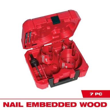 Milwaukee 49-56-9280, accessory: BIG HAWG Carbide Hole Saw Kit (7-Piece)