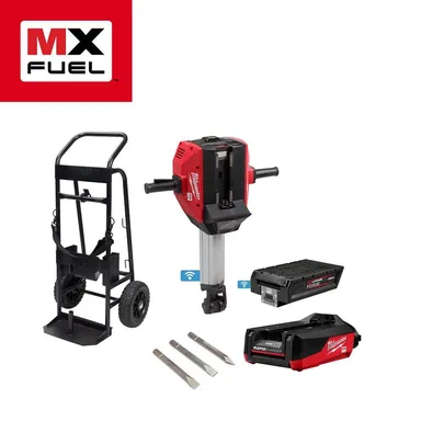 Milwaukee MXF368-1XC, kit: MX FUEL Lithium-Ion Cordless 1-1/8 in. Breaker with Battery and Charger (photograph from the Home Depot listing)