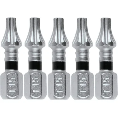 Makita E-00614, accessory: Makita E-00614 Impact XPS T15 Torx 1" Insert Bit, 5/pk