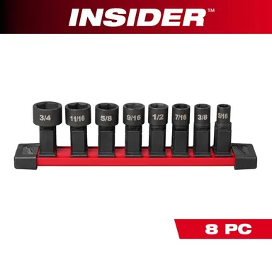 Milwaukee 49-16-1640, accessory: INSIDER Box Ratchet Socket SAE Set (8-Pieces)