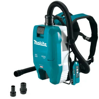Makita GCV06Z, bare tool: Makita GCV06Z 40V max XGT Brushless Cordless 1/2 Gallon HEPA Filter Backpack Dry Dust Extractor, AWS Capable, Tool Only