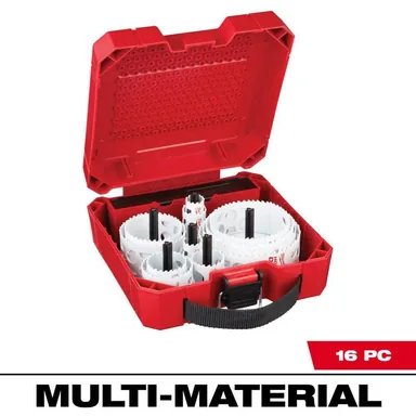 Milwaukee 49-22-4156, accessory: Hole Dozer Plumbers Bi-Metal Hole Saw Kit (16-Piece)