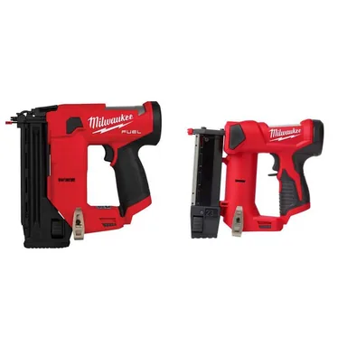 Milwaukee 2541-20-2540-20, bundle: M12 FUEL 12-Volt Lith-Ion Brushless Cordless 18-Gauge 1-1/2 in. Compact Brad Nailer w/ 23-Gauge Pin Nailer (Tool Only)