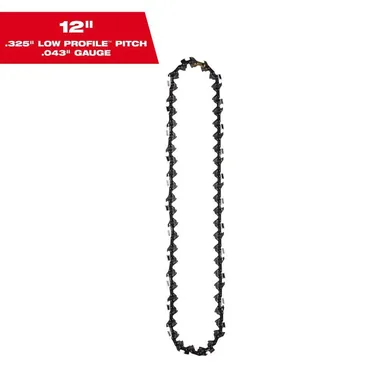 Milwaukee 49-16-2742, accessory: 12 in. Top Handle Chainsaw Chain with 51 Drive Links