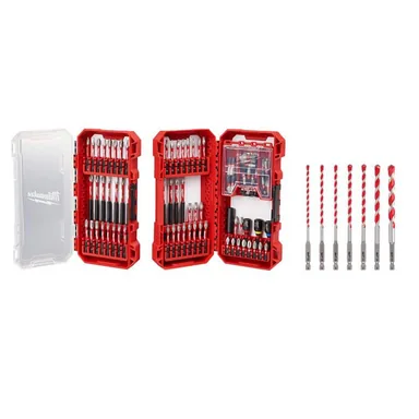 Milwaukee 48-32-5150-48-20-9052, bundle: SHOCKWAVE Impact-Duty Alloy Steel Screw Driver Bit Set and Carbide Hammer Drill Bit Kit (107-Piece)