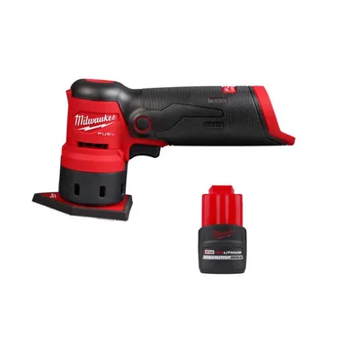 Milwaukee 2531-20-48-11-2425, bundle: M12 FUEL 12-Volt Lithium-Ion Brushless Cordless Orbital Detail Sander with M12 High Output 2.5 Ah Battery Pack