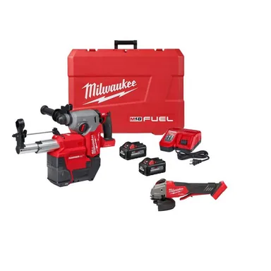 Milwaukee 2914-22DE-2888-20, bundle: M18 FUEL ONE-KEY 18V Lithium-Ion Brushless Cordless 1 in. SDS-Plus Rotary Hammer & Grinder