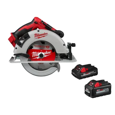 Milwaukee 2631-20-48-11-1865S, bundle: M18 18V Lithium-Ion Brushless Cordless 7-1/4 in. Circular Saw w/ 6Ah & 3Ah High Output Battery Pack