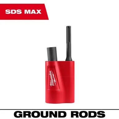 Milwaukee 48-62-4070, accessory: SDS Max Side Load Ground Rod Driver (photograph from the Home Depot listing)