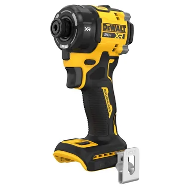 DeWalt DCF870B, bare tool: 20V XR Brushless Cordless 1/4 in. Quiet Hydraulic Impact Driver (Tool-Only) (photograph from the Home Depot listing)