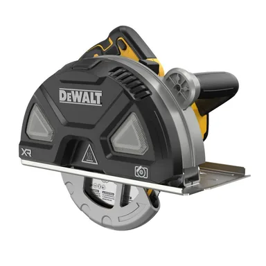 DeWalt DCS383B, bare tool: 20-Volt MAX 7-1/4 in. Cordless Metal Cutting Circular Saw (Tool only) (photograph from the Home Depot listing)