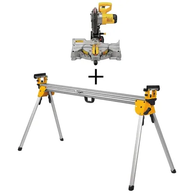 DeWalt DWS713W723, bundle: 15 Amp Corded 10 in. Compound Single Bevel Miter Saw and Heavy-Duty Miter Saw Stand