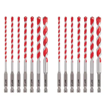 Milwaukee 48-20-9052-48-20-9052, bundle: SHOCKWAVE Carbide Hammer Drill Bit Kit (14-Piece)