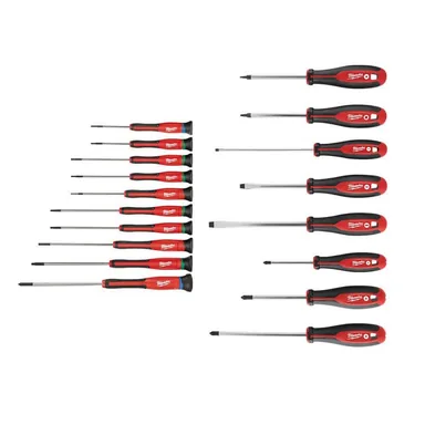 Milwaukee 48-22-2612-48-22-2718, bundle: 10-Piece Precision Screwdriver Set with 8-Piece Variety Screwdriver Set (18-Piece)