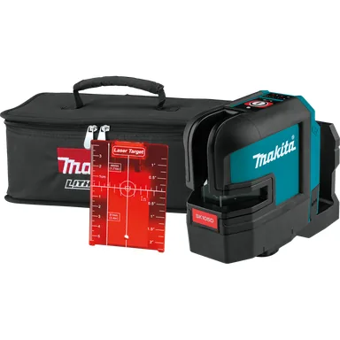 Makita SK105DZ, bare tool: Makita SK105DZ 12V max CXT Lithium-Ion Cordless Self-Leveling Cross-Line Red Beam Laser, Tool Only
